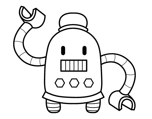 Раскраска: робот (Персонажи) #106701 - Бесплатные раскраски для печати