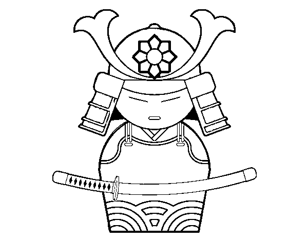 Раскраска: самурай (Персонажи) #107265 - Бесплатные раскраски для печати