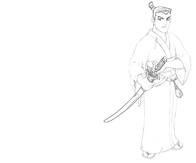 Раскраска: самурай (Персонажи) #107383 - Бесплатные раскраски для печати