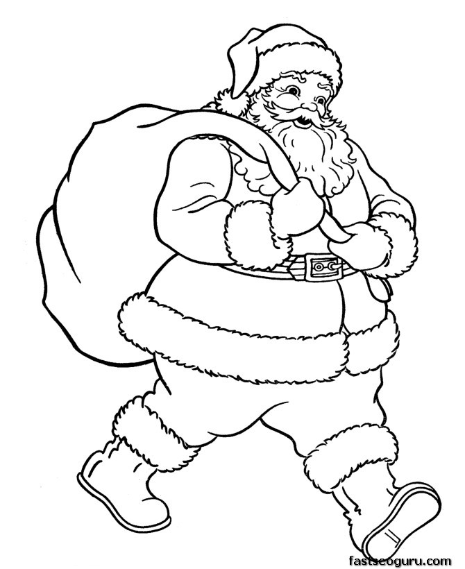 Раскраска: Дед мороз (Персонажи) #104657 - Бесплатные раскраски для печати