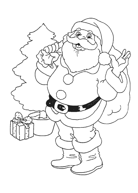 Раскраска: Дед мороз (Персонажи) #104660 - Бесплатные раскраски для печати