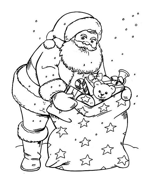 Раскраска: Дед мороз (Персонажи) #104665 - Бесплатные раскраски для печати