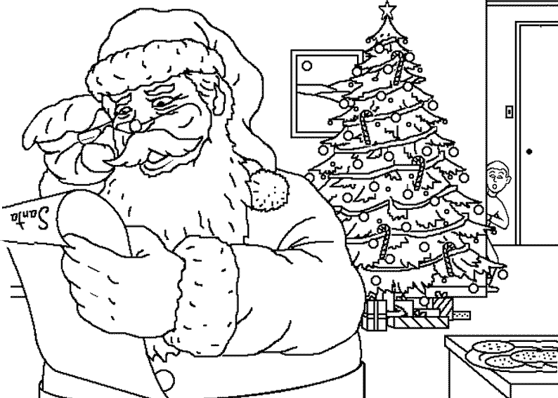 Раскраска: Дед мороз (Персонажи) #104702 - Бесплатные раскраски для печати