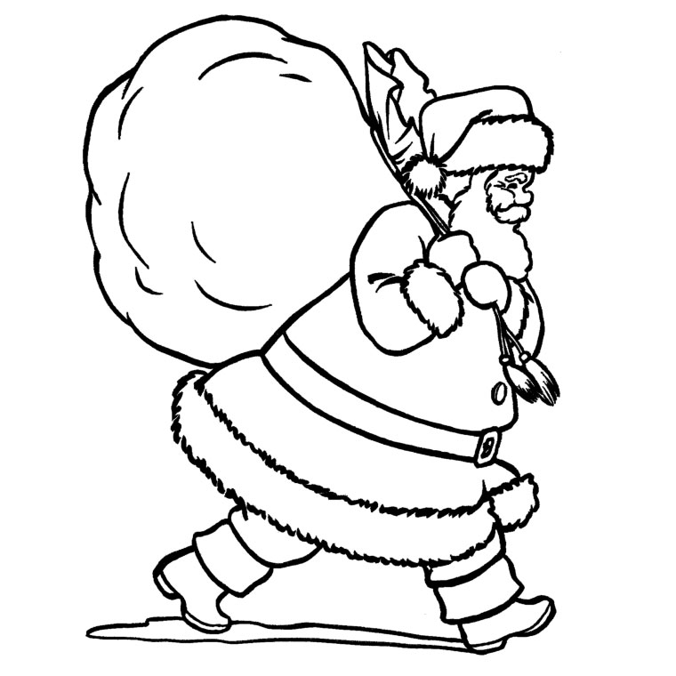 Раскраска: Дед мороз (Персонажи) #104710 - Бесплатные раскраски для печати