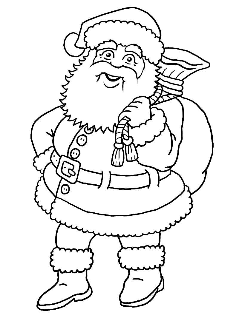 Раскраска: Дед мороз (Персонажи) #104752 - Бесплатные раскраски для печати