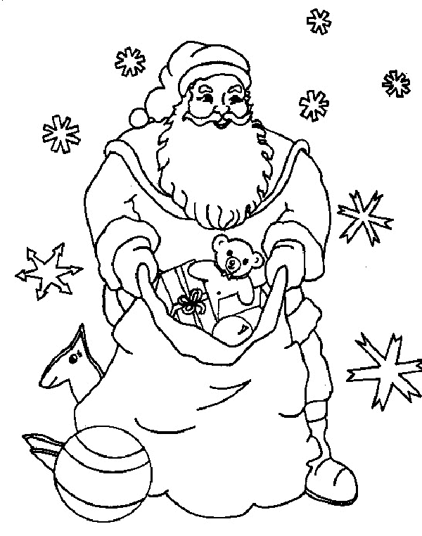 Раскраска: Дед мороз (Персонажи) #104802 - Бесплатные раскраски для печати