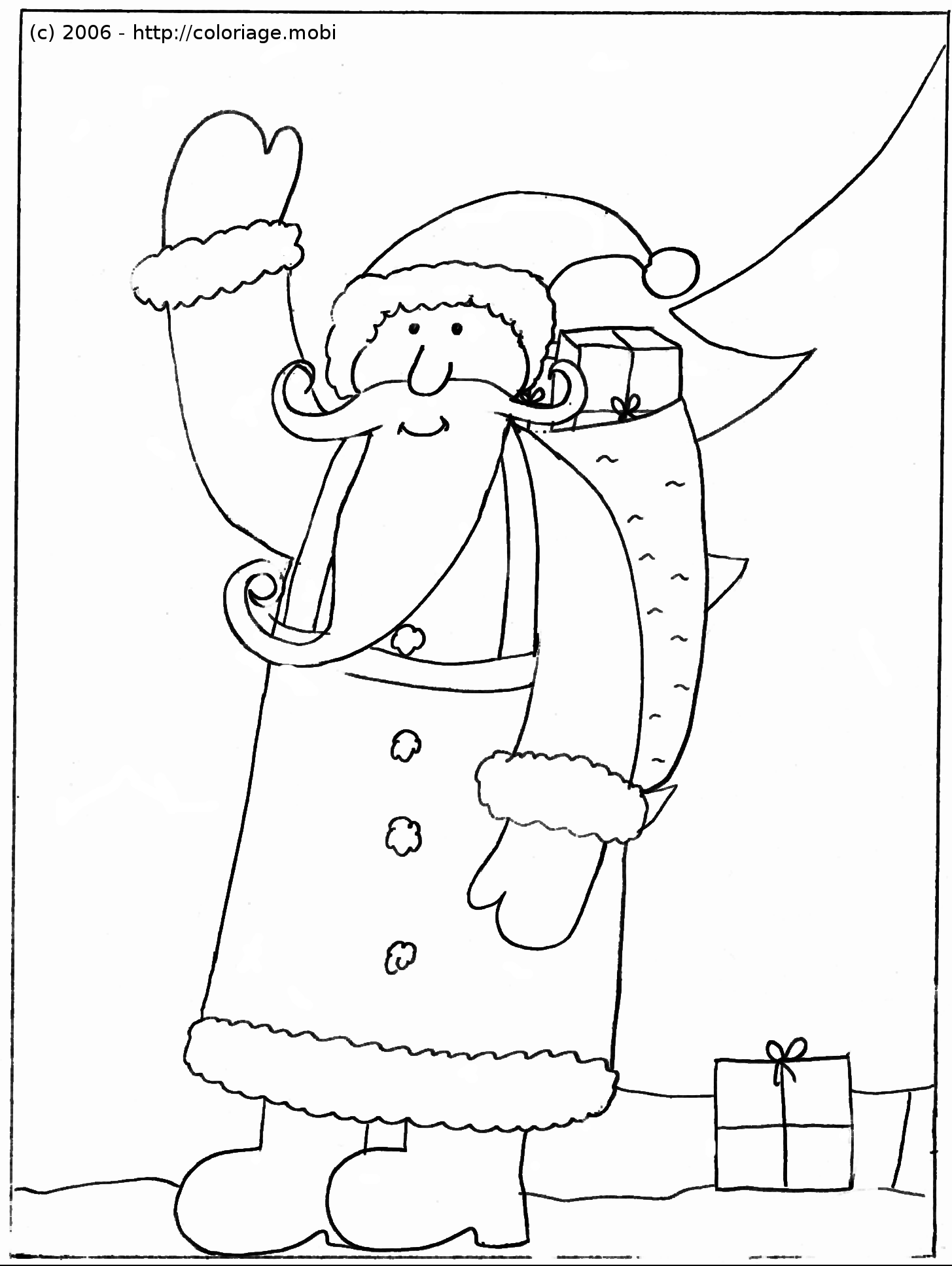 Раскраска: Дед мороз (Персонажи) #104841 - Бесплатные раскраски для печати