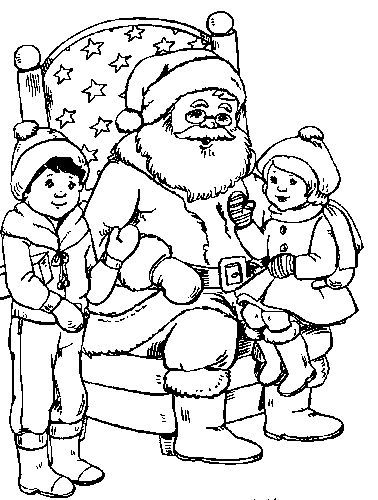 Раскраска: Дед мороз (Персонажи) #104856 - Бесплатные раскраски для печати