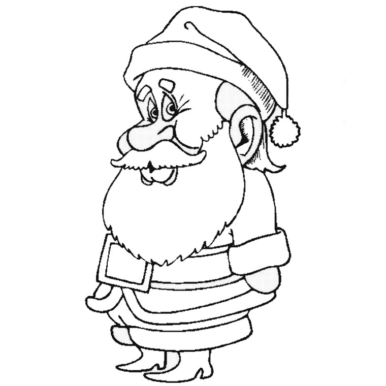 Раскраска: Дед мороз (Персонажи) #104936 - Бесплатные раскраски для печати