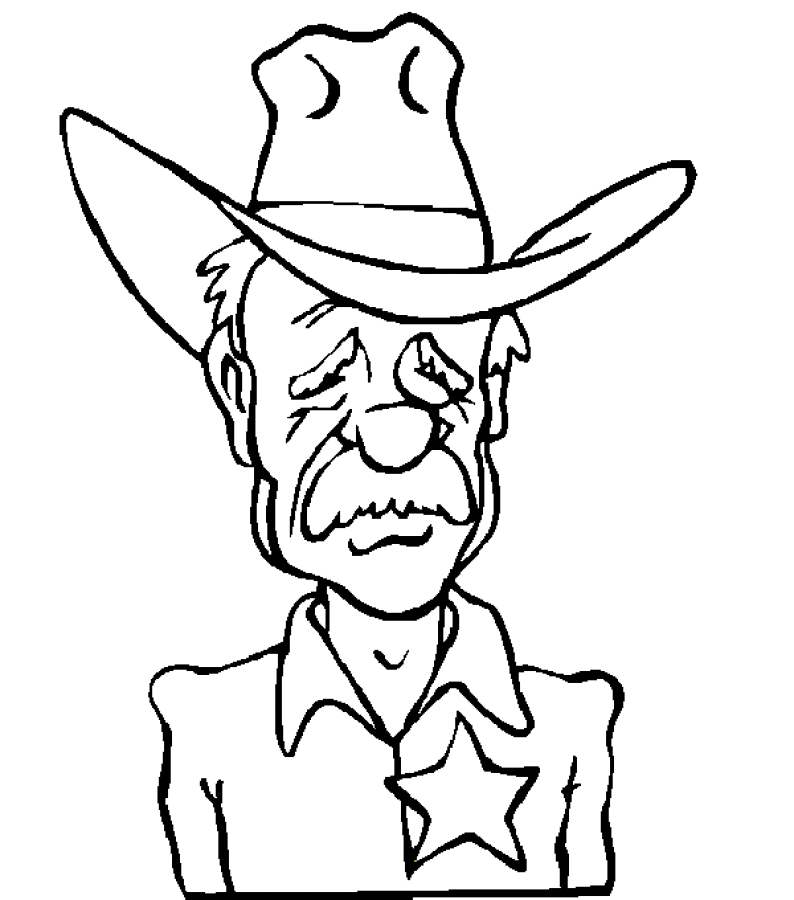 Раскраска: шериф (Персонажи) #107526 - Бесплатные раскраски для печати