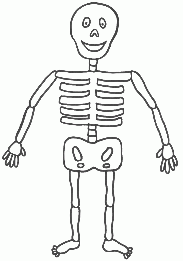 Раскраска: скелет (Персонажи) #147411 - Бесплатные раскраски для печати