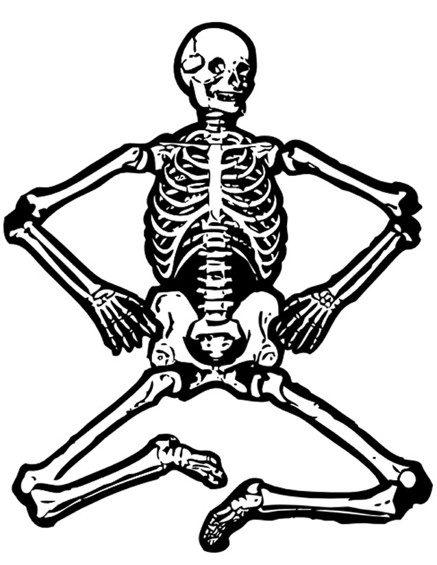 Раскраска: скелет (Персонажи) #147417 - Бесплатные раскраски для печати