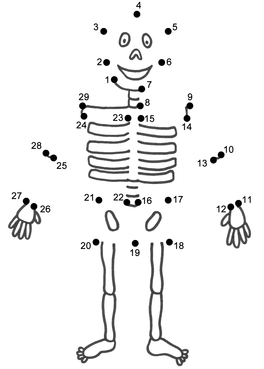Раскраска: скелет (Персонажи) #147445 - Бесплатные раскраски для печати