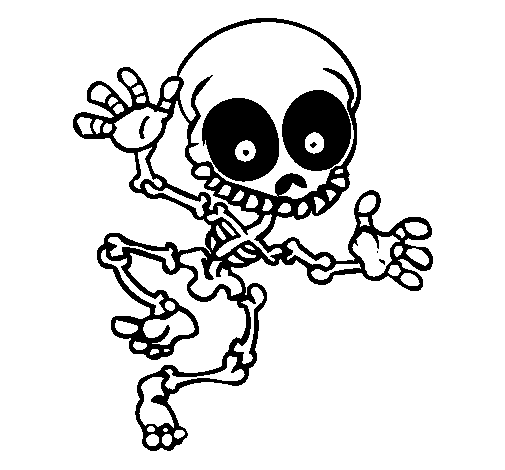 Раскраска: скелет (Персонажи) #147508 - Бесплатные раскраски для печати