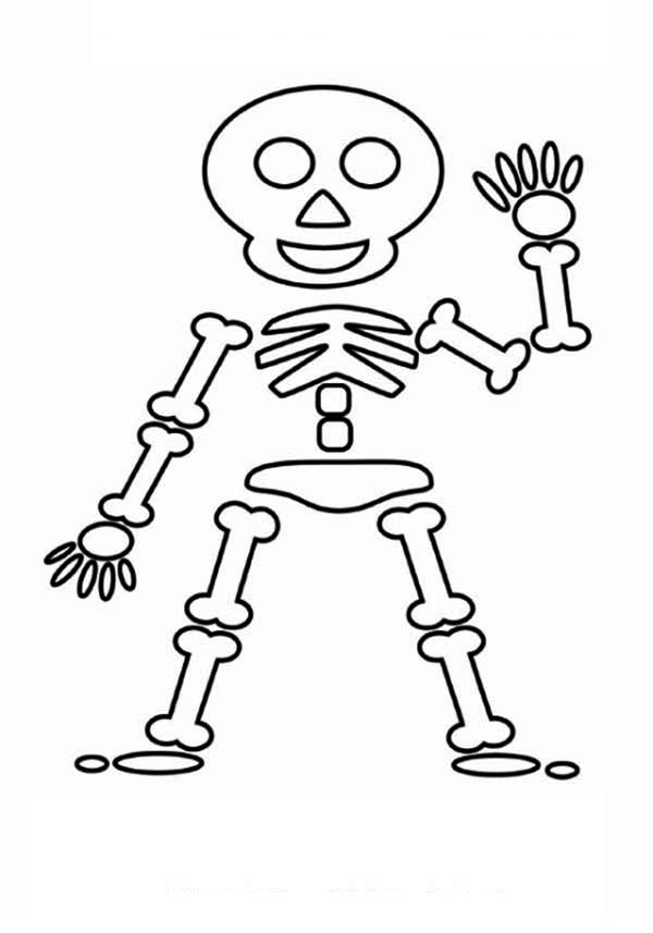 Раскраска: скелет (Персонажи) #147532 - Бесплатные раскраски для печати
