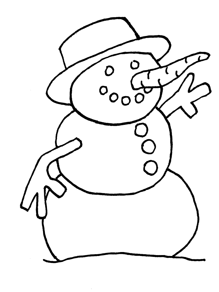 Раскраска: снеговик (Персонажи) #89159 - Бесплатные раскраски для печати