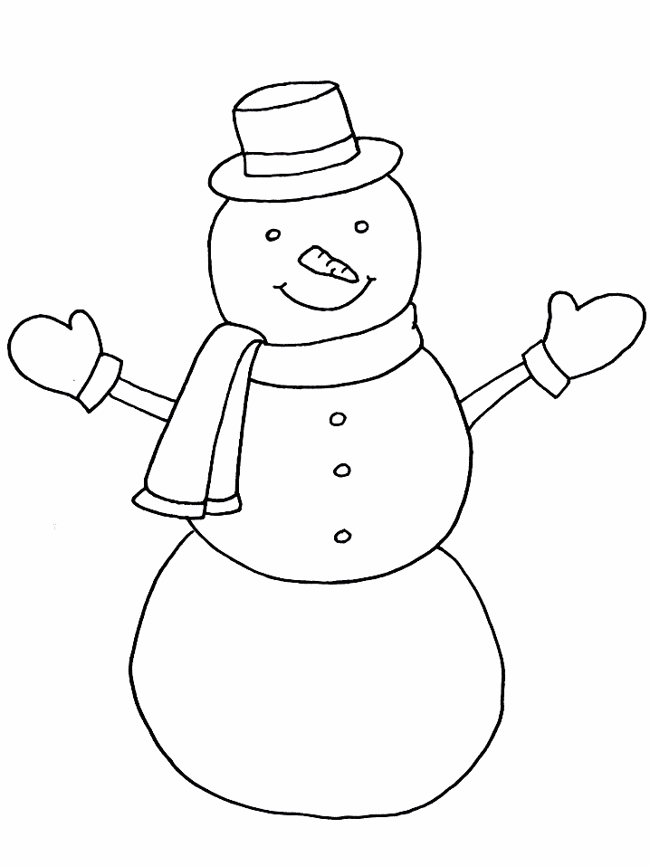 Раскраска: снеговик (Персонажи) #89182 - Бесплатные раскраски для печати