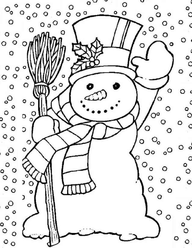 Раскраска: снеговик (Персонажи) #89184 - Бесплатные раскраски для печати