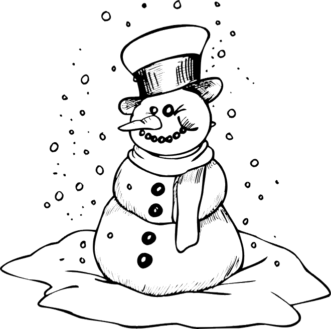 Раскраска: снеговик (Персонажи) #89194 - Бесплатные раскраски для печати