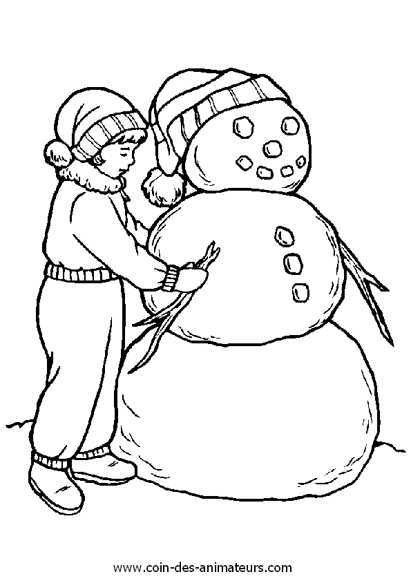 Раскраска: снеговик (Персонажи) #89205 - Бесплатные раскраски для печати