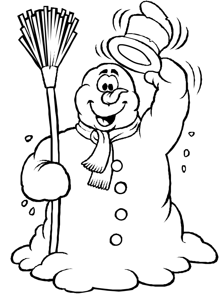 Раскраска: снеговик (Персонажи) #89206 - Бесплатные раскраски для печати