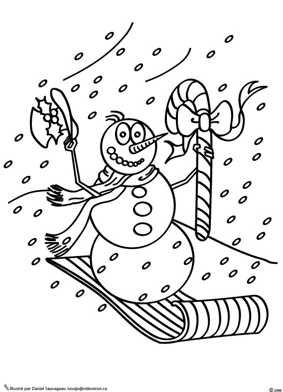Раскраска: снеговик (Персонажи) #89212 - Бесплатные раскраски для печати