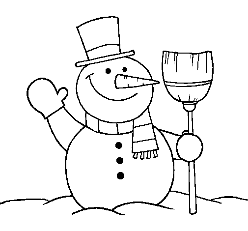 Раскраска: снеговик (Персонажи) #89220 - Бесплатные раскраски для печати