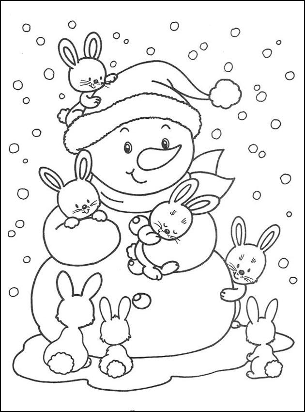 Раскраска: снеговик (Персонажи) #89228 - Бесплатные раскраски для печати