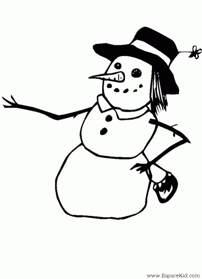 Раскраска: снеговик (Персонажи) #89244 - Бесплатные раскраски для печати