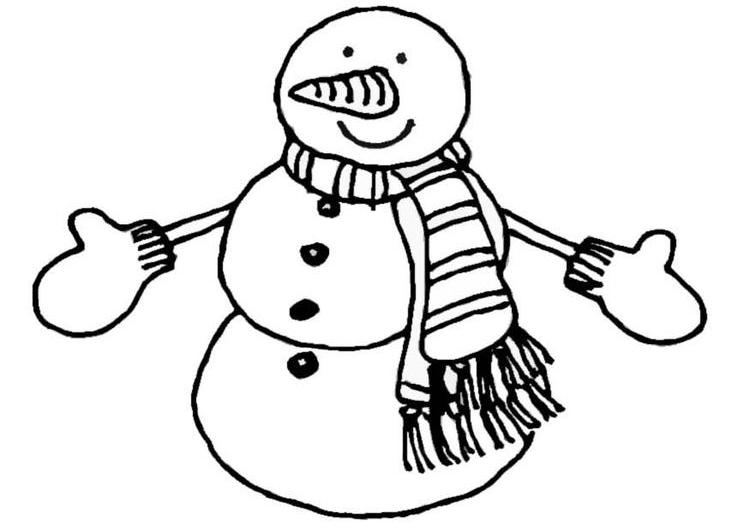 Раскраска: снеговик (Персонажи) #89263 - Бесплатные раскраски для печати