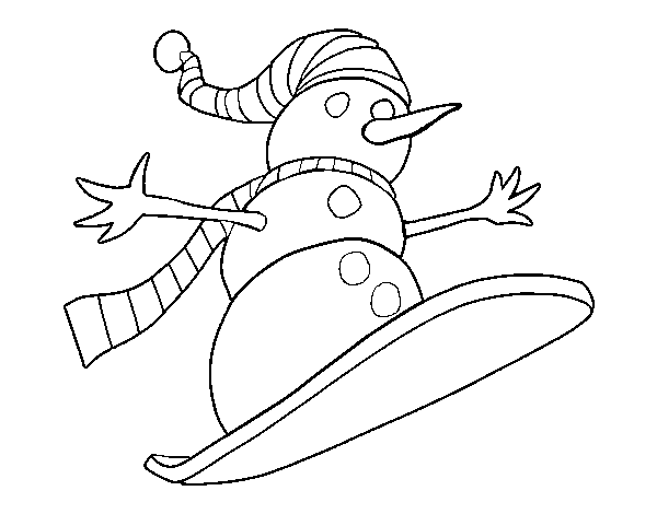 Раскраска: снеговик (Персонажи) #89288 - Бесплатные раскраски для печати