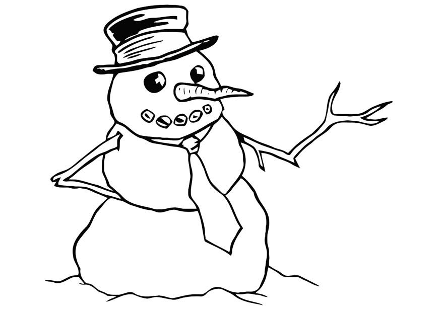 Раскраска: снеговик (Персонажи) #89306 - Бесплатные раскраски для печати