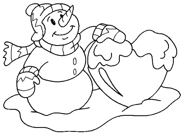 Раскраска: снеговик (Персонажи) #89333 - Бесплатные раскраски для печати