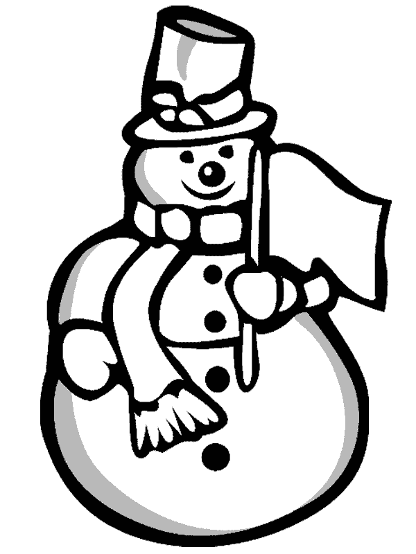 Раскраска: снеговик (Персонажи) #89352 - Бесплатные раскраски для печати