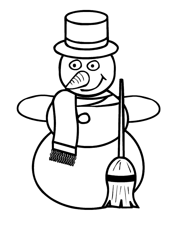 Раскраска: снеговик (Персонажи) #89362 - Бесплатные раскраски для печати