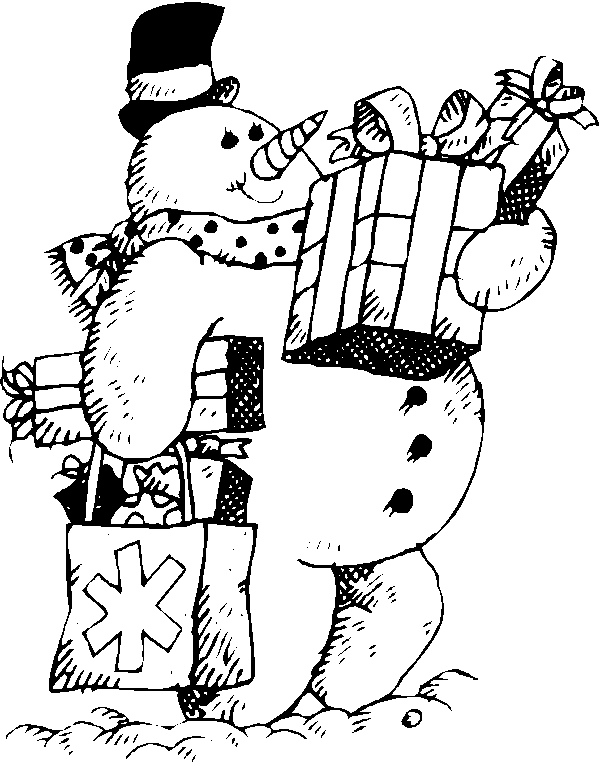 Раскраска: снеговик (Персонажи) #89395 - Бесплатные раскраски для печати