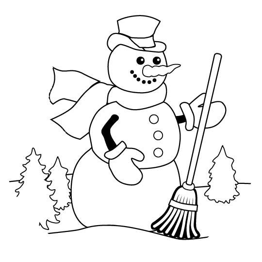 Раскраска: снеговик (Персонажи) #89448 - Бесплатные раскраски для печати