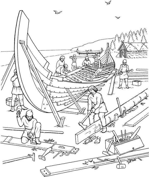 Раскраска: викинг (Персонажи) #149353 - Бесплатные раскраски для печати