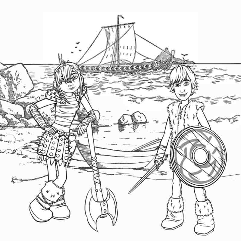 Раскраска: викинг (Персонажи) #149385 - Бесплатные раскраски для печати