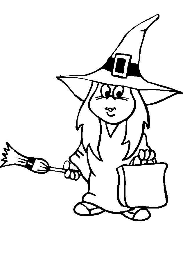 Раскраска: ведьма (Персонажи) #108127 - Бесплатные раскраски для печати