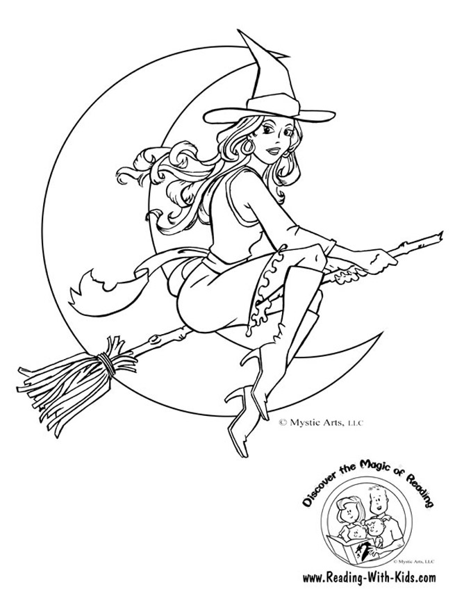 Раскраска: ведьма (Персонажи) #108137 - Бесплатные раскраски для печати