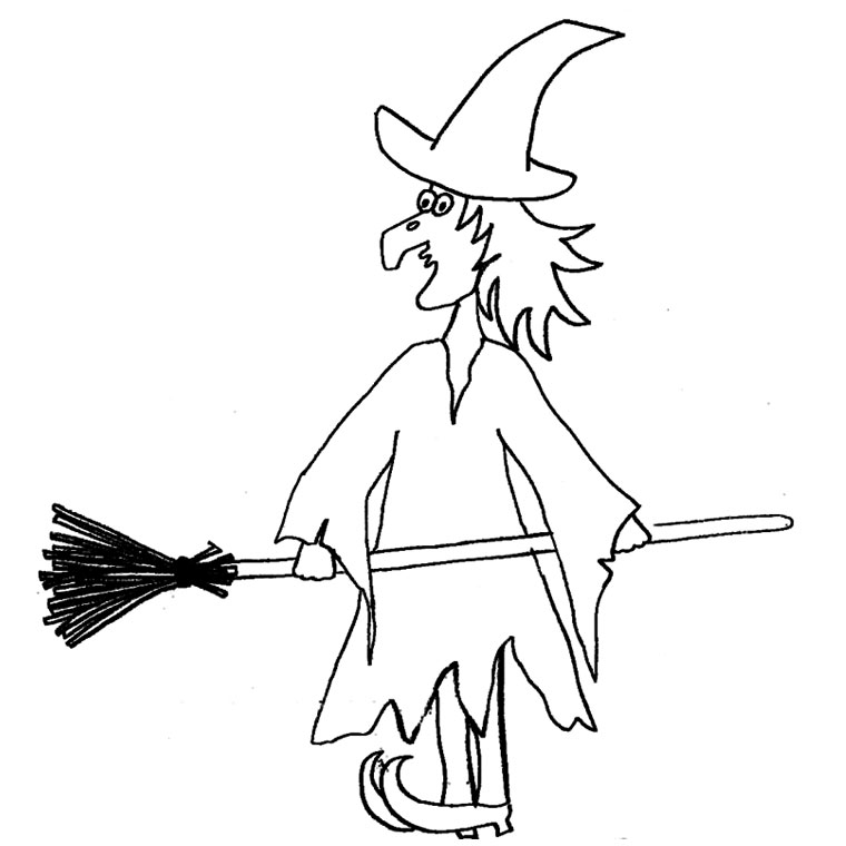Раскраска: ведьма (Персонажи) #108149 - Бесплатные раскраски для печати