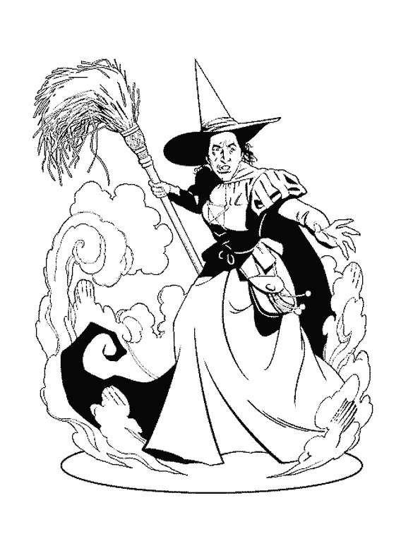 Раскраска: ведьма (Персонажи) #108168 - Бесплатные раскраски для печати