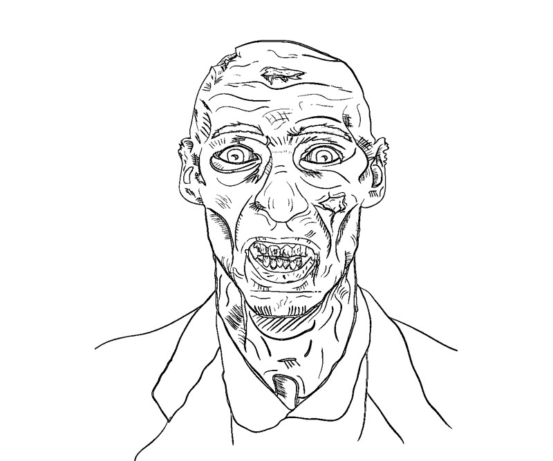 Раскраска: зомби (Персонажи) #85557 - Бесплатные раскраски для печати