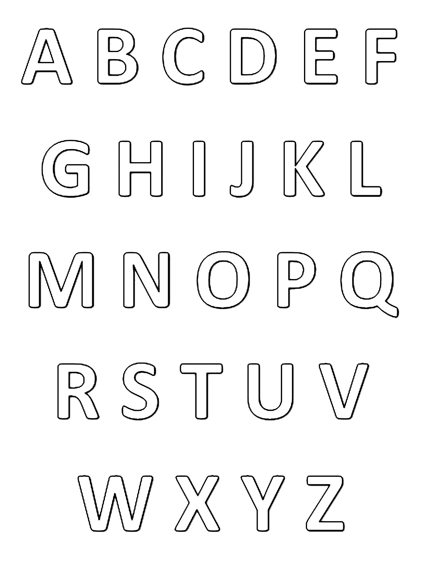 Раскраска: алфавит (образования) #124587 - Бесплатные раскраски для печати