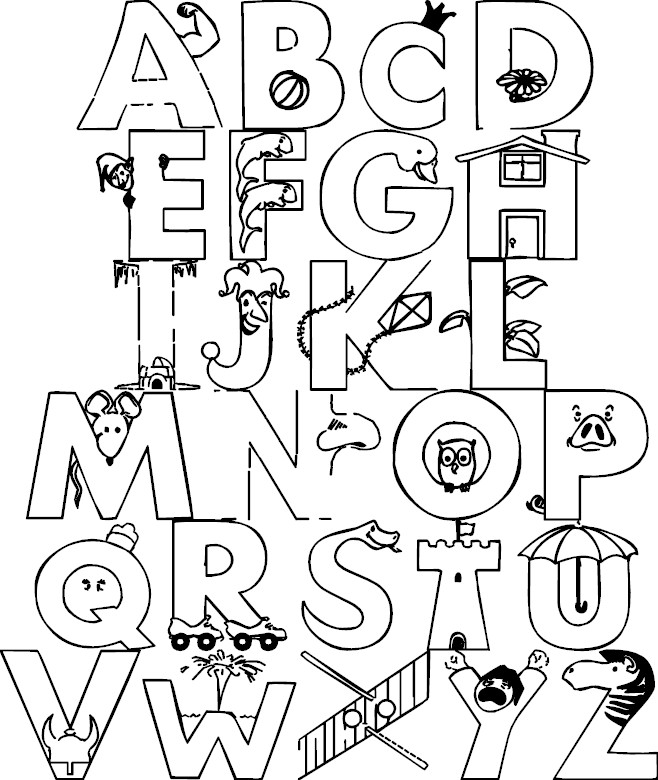 Раскраска: алфавит (образования) #124592 - Бесплатные раскраски для печати