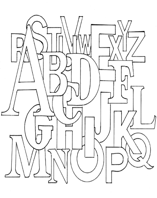 Раскраска: алфавит (образования) #124607 - Бесплатные раскраски для печати