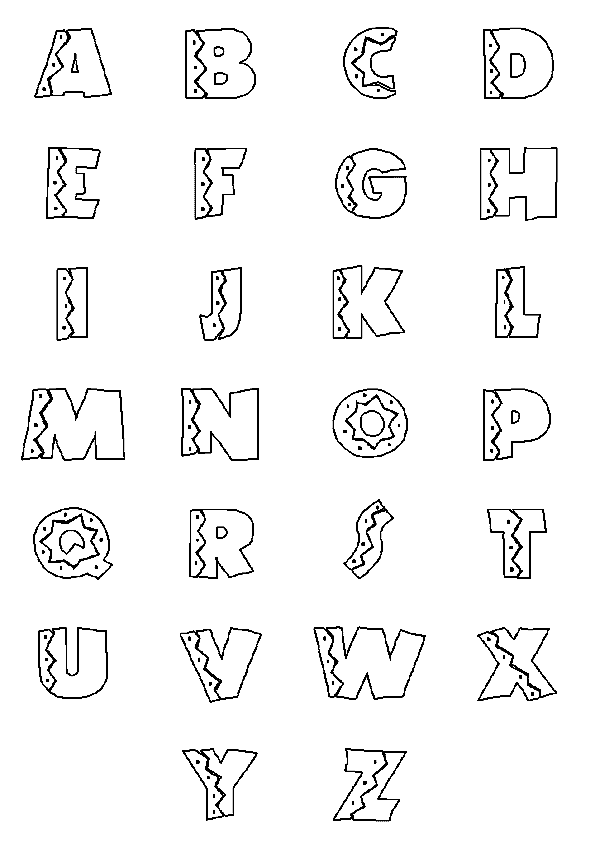 Раскраска: алфавит (образования) #124608 - Бесплатные раскраски для печати