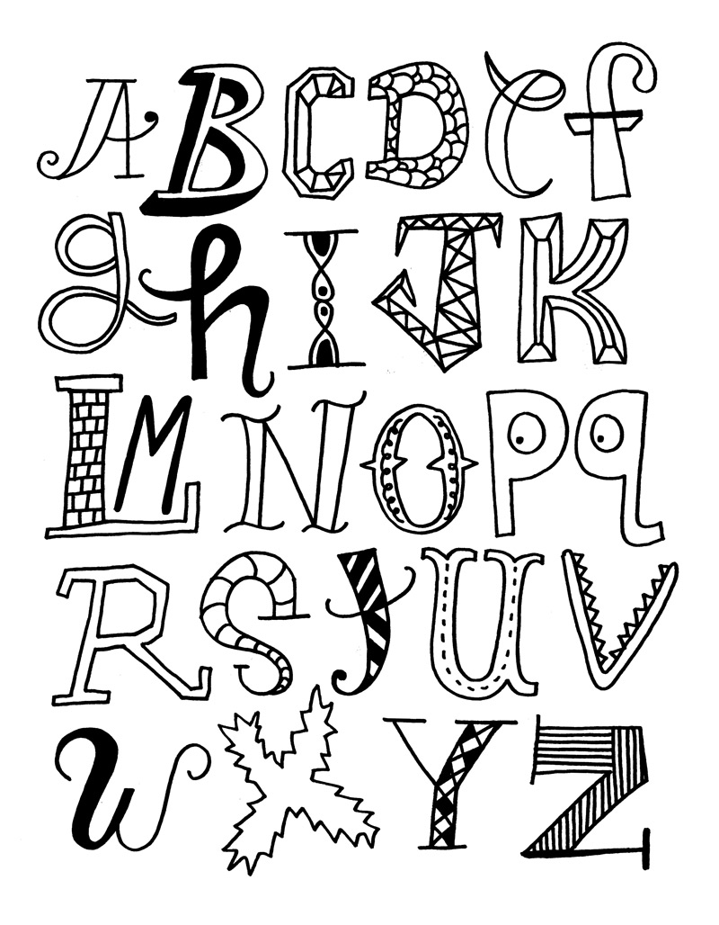 Раскраска: алфавит (образования) #124613 - Бесплатные раскраски для печати