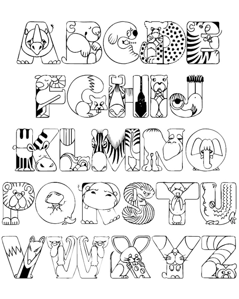 Раскраска: алфавит (образования) #124700 - Бесплатные раскраски для печати